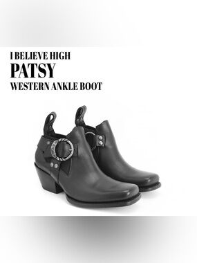 Fluevog VINTAGE LIKE NEW I Believe Hi Patsy western punk boot - 10.5 (fits 11)